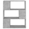 vidaXL Book Cabinet Room Divider Concrete Grey 80x24x94 cm Engineered Wood
