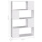 vidaXL Book Cabinet Room Divider White 80x24x124.5 cm Engineered Wood