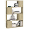 vidaXL Book Cabinet Room Divider Sonoma Oak 80x24x124.5 cm Engineered Wood