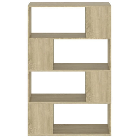vidaXL Book Cabinet Room Divider Sonoma Oak 80x24x124.5 cm Engineered Wood
