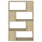 vidaXL Book Cabinet Room Divider Sonoma Oak 80x24x124.5 cm Engineered Wood