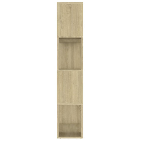 vidaXL Book Cabinet Room Divider Sonoma Oak 80x24x124.5 cm Engineered Wood