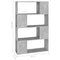 vidaXL Book Cabinet Room Divider Concrete Grey 80x24x124.5cm Engineered Wood