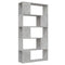 vidaXL Book Cabinet Room Divider Concrete Grey 80x24x155 cm Engineered Wood