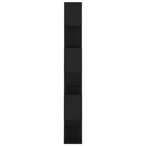 vidaXL Book Cabinet Room Divider Black 80x24x186 cm Engineered Wood