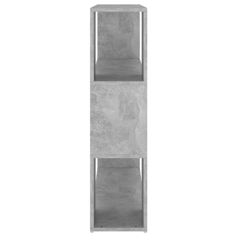 vidaXL Book Cabinet Room Divider Concrete Grey 100x24x94 cm