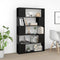 vidaXL Book Cabinet Room Divider Black 100x24x155 cm Engineered Wood