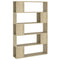 vidaXL Book Cabinet Room Divider Sonoma Oak 100x24x155 cm Engineered Wood