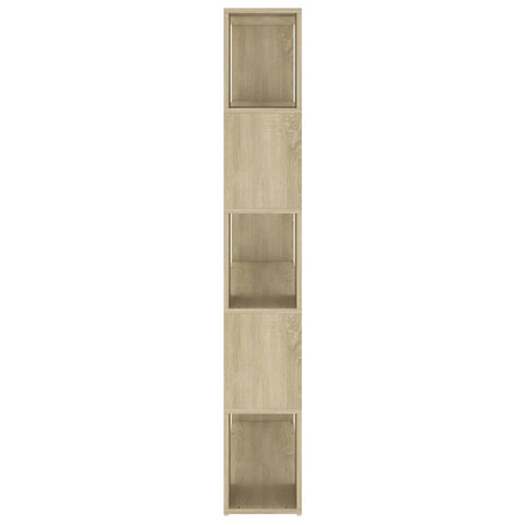 vidaXL Book Cabinet Room Divider Sonoma Oak 100x24x155 cm Engineered Wood