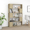 vidaXL Book Cabinet Room Divider Sonoma Oak 100x24x155 cm Engineered Wood