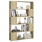 vidaXL Book Cabinet Room Divider Sonoma Oak 100x24x155 cm Engineered Wood