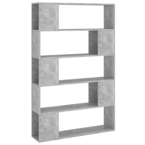 vidaXL Book Cabinet Room Divider Concrete Grey 100x24x155 cm Engineered Wood