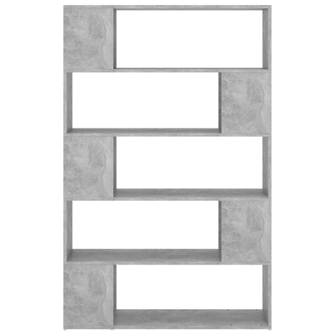 vidaXL Book Cabinet Room Divider Concrete Grey 100x24x155 cm Engineered Wood