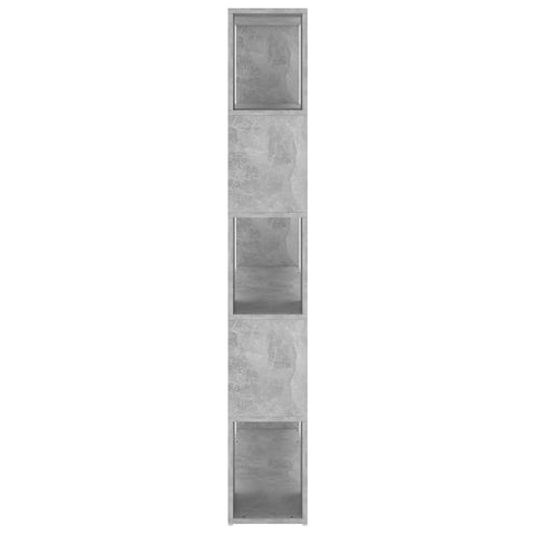 vidaXL Book Cabinet Room Divider Concrete Grey 100x24x155 cm Engineered Wood