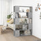 vidaXL Book Cabinet Room Divider Concrete Grey 100x24x155 cm Engineered Wood
