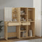 vidaXL LED Dressing Table with 2 Cabinets Sonoma Oak Engineered Wood