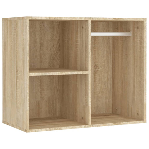 vidaXL LED Dressing Table with 2 Cabinets Sonoma Oak Engineered Wood