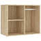 vidaXL LED Dressing Table with 2 Cabinets Sonoma Oak Engineered Wood