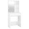 vidaXL LED Dressing Table with 2 Cabinets High Gloss White Engineered Wood