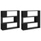 vidaXL Book Cabinet Room Divider Black 100x24x188 cm