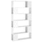 vidaXL Book Cabinet Room Divider High Gloss White 100x24x188 cm