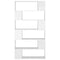 vidaXL Book Cabinet Room Divider High Gloss White 100x24x188 cm