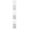 vidaXL Book Cabinet Room Divider High Gloss White 100x24x188 cm