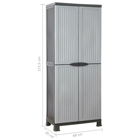 vidaXL Plastic Cabinet 68x39x171.5 cm