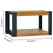 vidaXL Bathroom Cabinet 60x45x35 cm Solid Wood Teak