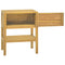 vidaXL Bathroom Cabinet 60x40x75 cm Solid Wood Teak