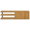 vidaXL Wall-mounted Bathroom Cabinet 110x40x30 cm Solid Wood Teak