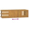 vidaXL Wall-mounted Bathroom Cabinet 110x40x30 cm Solid Wood Teak