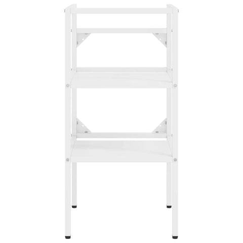 vidaXL Bathroom Washbasin Frame White 40x38x83 cm Iron