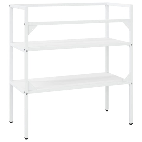 vidaXL Bathroom Washbasin Frame White 79x38x83 cm Iron