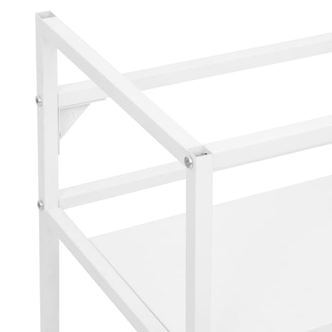 vidaXL Bathroom Washbasin Frame White 79x38x83 cm Iron