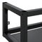 vidaXL Wall-mounted Bathroom Washbasin Frame Black 59x38x31 cm Iron