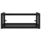 vidaXL Wall-mounted Bathroom Washbasin Frame Black 79x38x31 cm Iron
