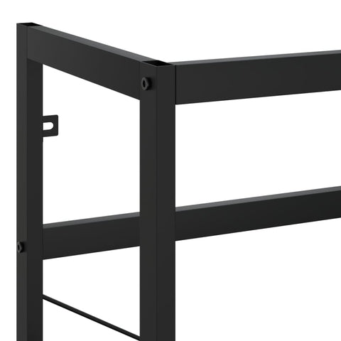 vidaXL Bathroom Washbasin Frame Black 40x38x83 cm Iron