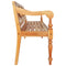 vidaXL Batavia Bench 123 cm Solid Mahogany Wood Light Brown