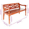 vidaXL Batavia Bench 123 cm Solid Mahogany Wood Dark Brown