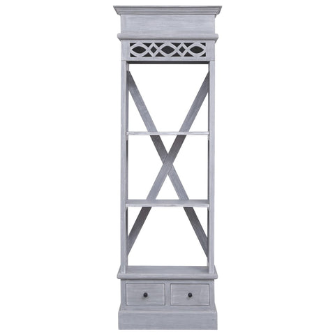 vidaXL Highboard 60x30x175 cm Solid Mahogany Wood