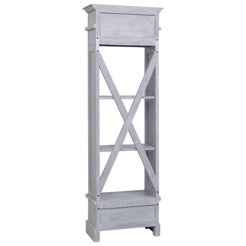 vidaXL Highboard 60x30x175 cm Solid Mahogany Wood