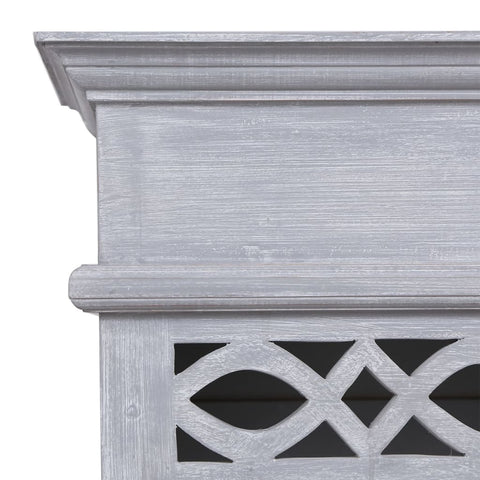 vidaXL Highboard 60x30x175 cm Solid Mahogany Wood