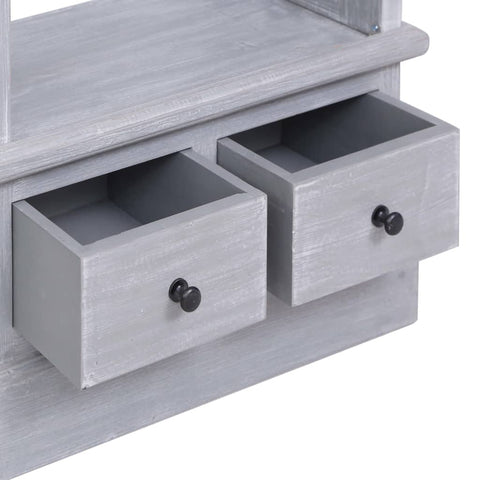 vidaXL Highboard 60x30x175 cm Solid Mahogany Wood