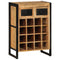 vidaXL Wine Rack for 16 Bottles Solid Wood Mango
