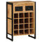 vidaXL Wine Rack for 16 Bottles Solid Wood Mango
