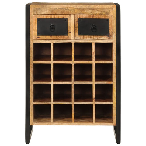 vidaXL Wine Rack for 16 Bottles Solid Wood Mango