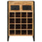 vidaXL Wine Rack for 16 Bottles Solid Wood Mango