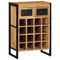 vidaXL Wine Rack for 16 Bottles Solid Wood Mango