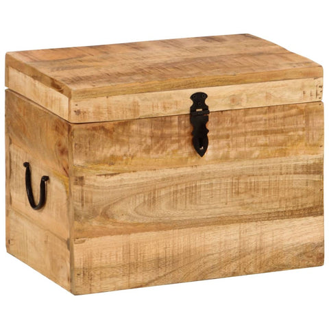 vidaXL Storage Box 39x28x31 cm Solid Wood Mango